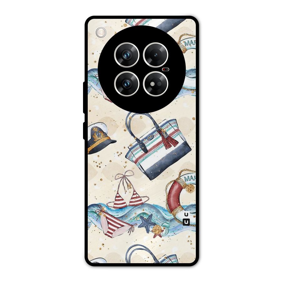 Marine Bag Design Metal Back Case for Infinix Zero 40 5G