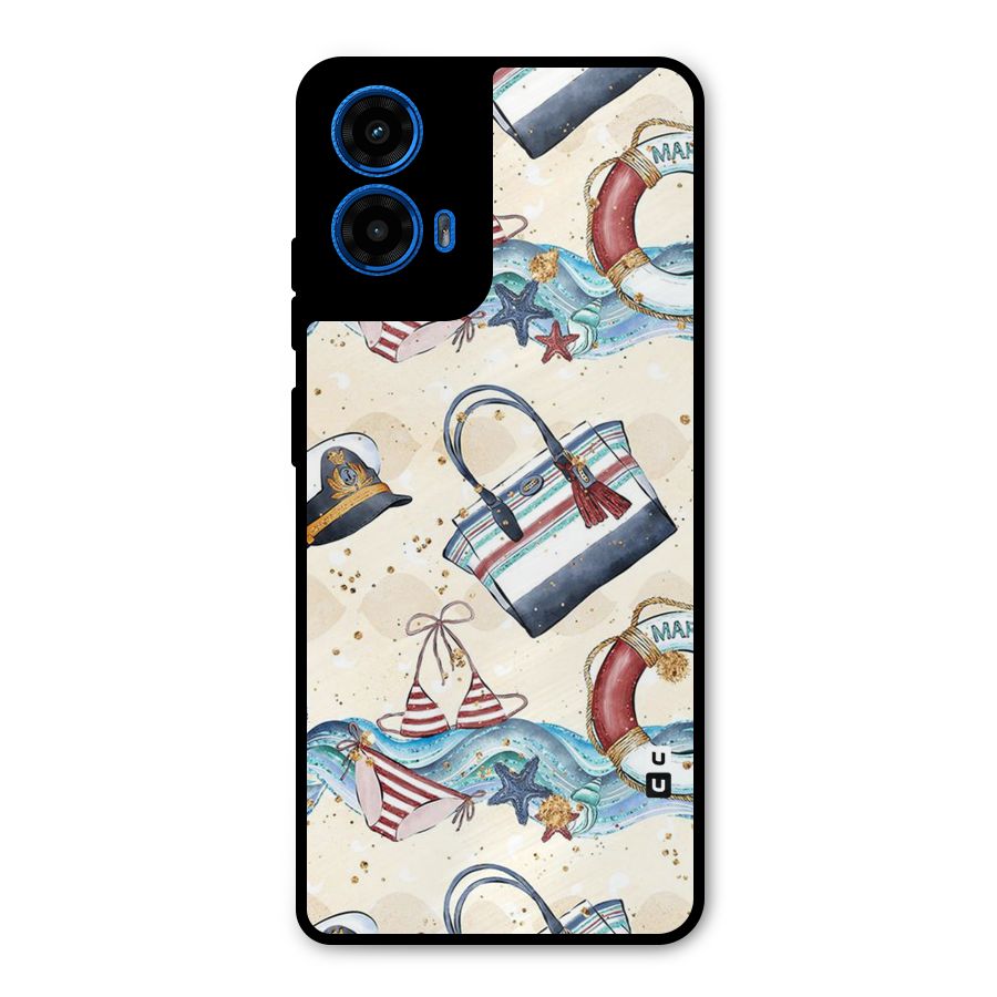 Marine Bag Design Metal Back Case for Moto G45