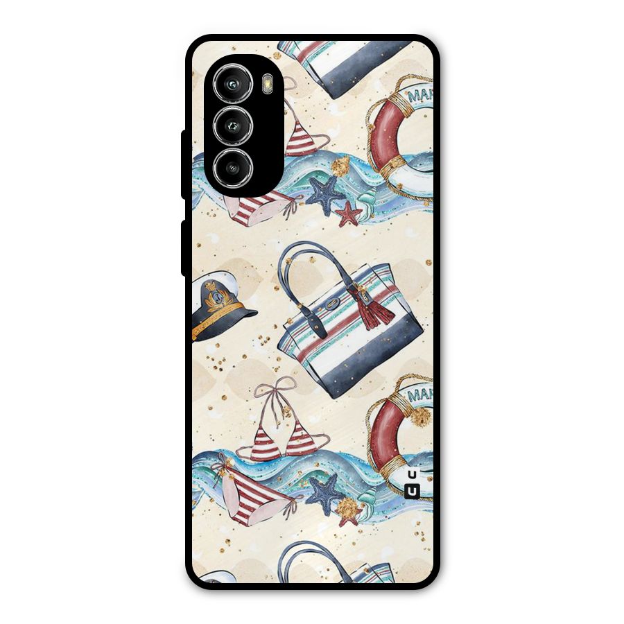 Marine Bag Design Metal Back Case for Moto G52