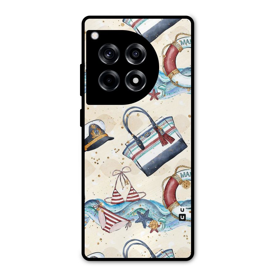 Marine Bag Design Metal Back Case for OnePlus 12R