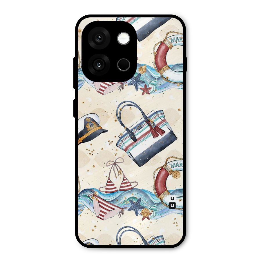 Marine Bag Design Metal Back Case for OnePlus 13s