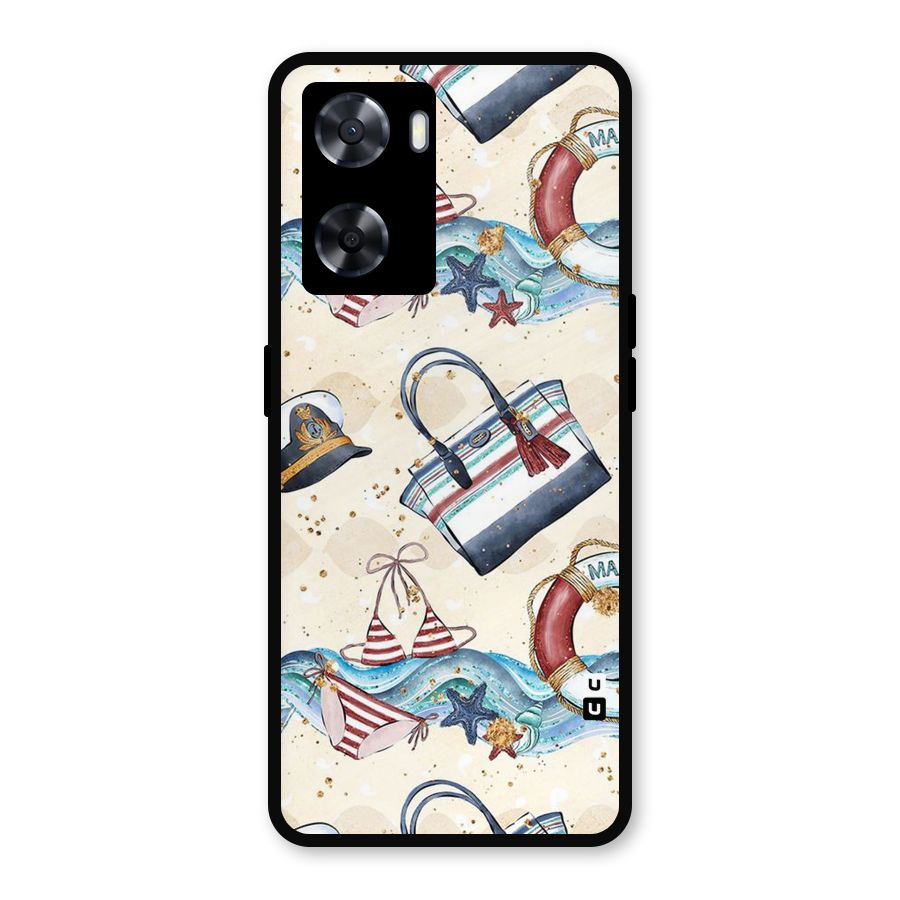Marine Bag Design Metal Back Case for Oppo A77s