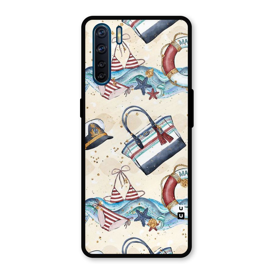Marine Bag Design Metal Back Case for Oppo F15