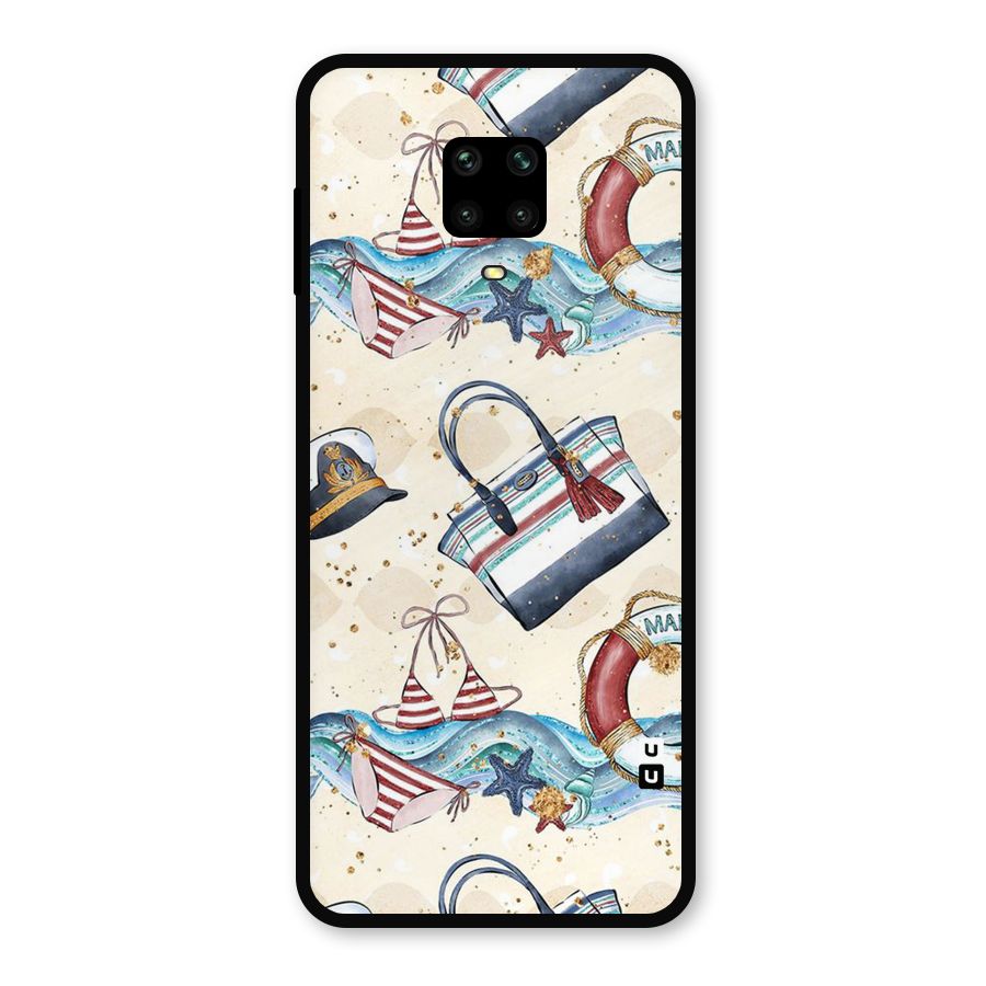 Marine Bag Design Metal Back Case for Poco M2 Pro