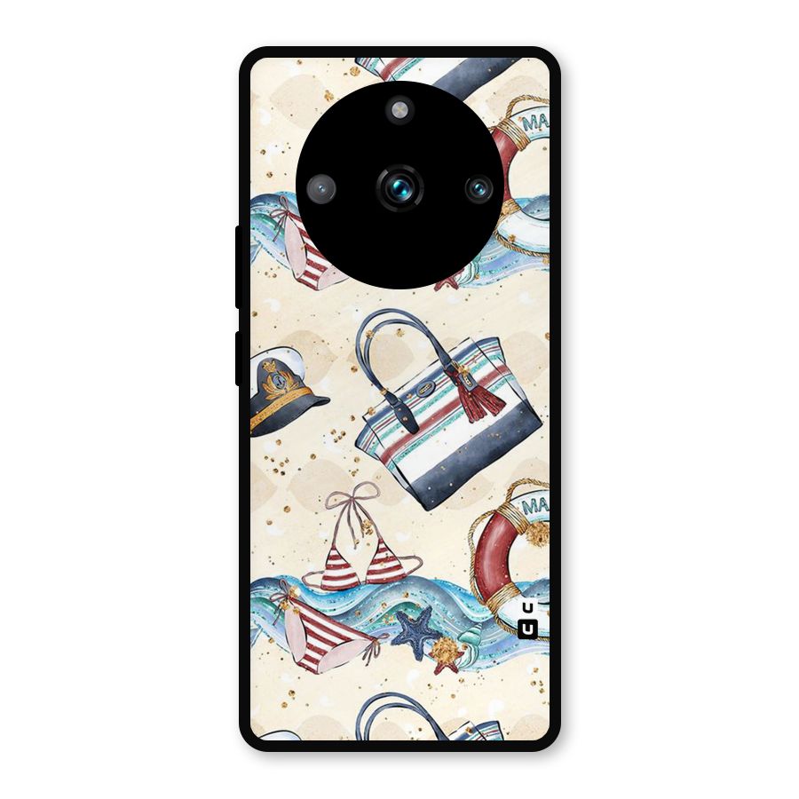 Marine Bag Design Metal Back Case for Realme 11 Pro Plus