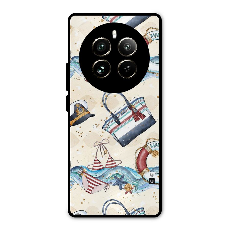 Marine Bag Design Metal Back Case for Realme 12 Pro