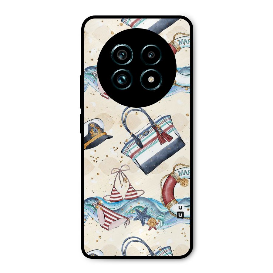 Marine Bag Design Metal Back Case for Realme 13 Pro Plus