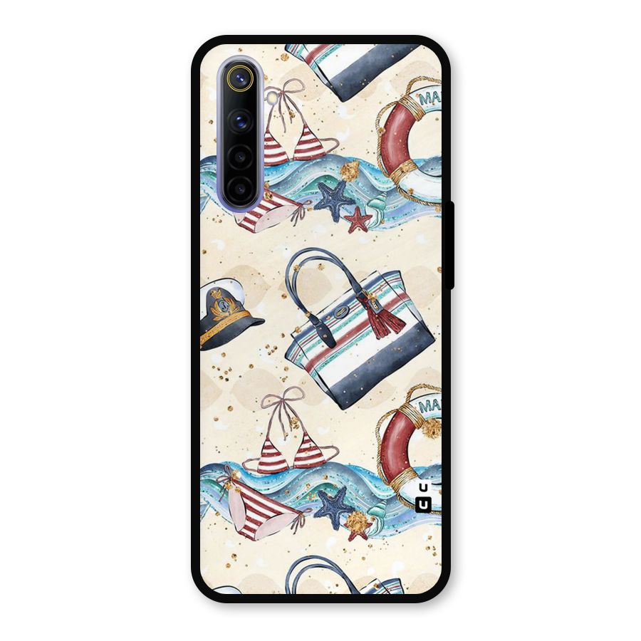 Marine Bag Design Metal Back Case for Realme 6i