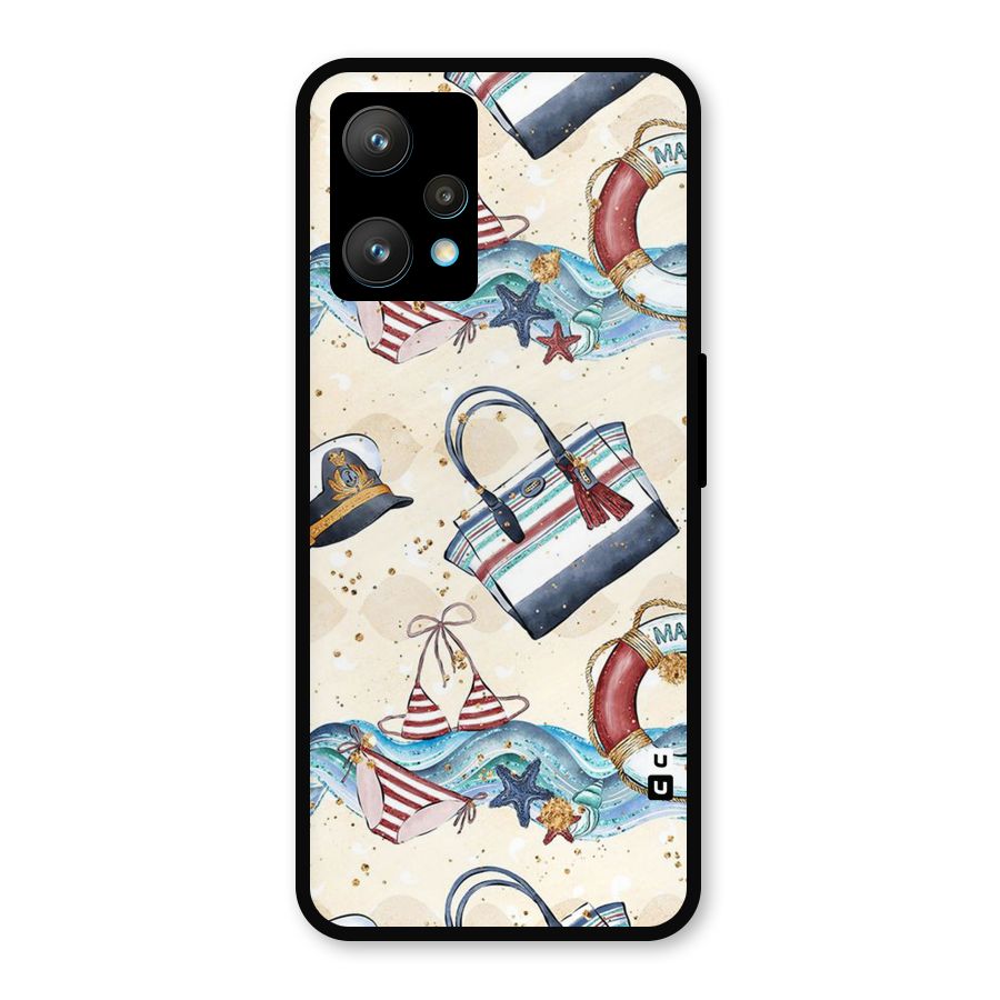 Marine Bag Design Metal Back Case for Realme 9