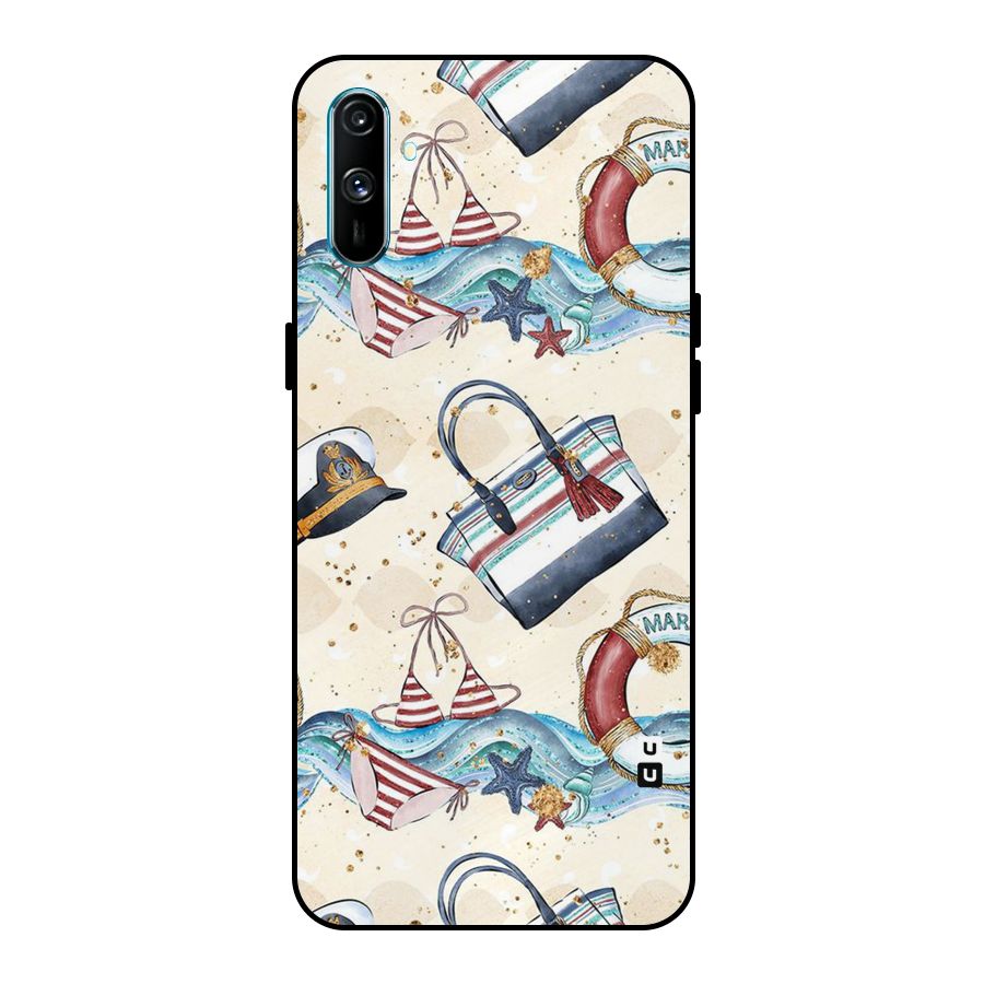 Marine Bag Design Metal Back Case for Realme C3