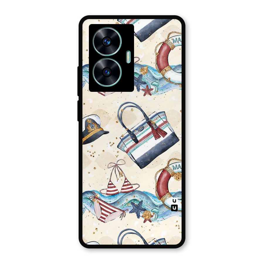 Marine Bag Design Metal Back Case for Realme C55
