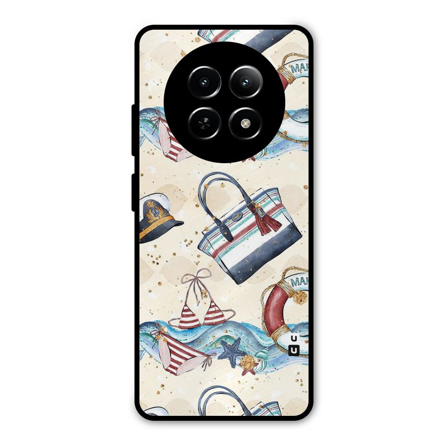 Marine Bag Design Metal Back Case for Realme Narzo N65