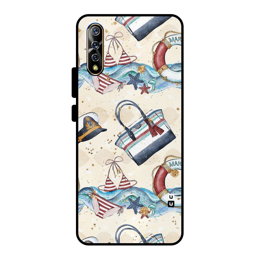 Marine Bag Design Metal Back Case for Vivo S1