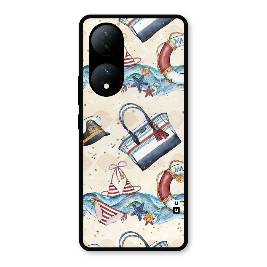 Marine Bag Design Metal Back Case for Vivo T2