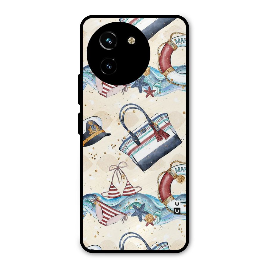Marine Bag Design Metal Back Case for Vivo T3x
