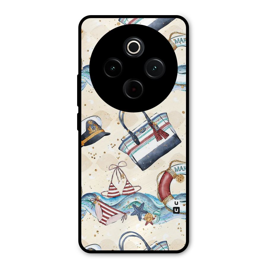 Marine Bag Design Metal Back Case for Vivo T4