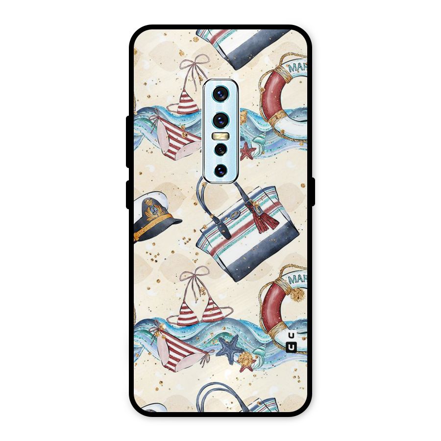 Marine Bag Design Metal Back Case for Vivo V17 Pro