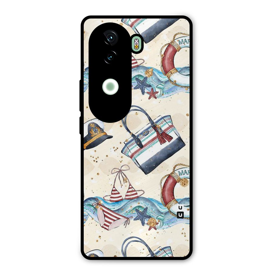 Marine Bag Design Metal Back Case for Vivo V40e
