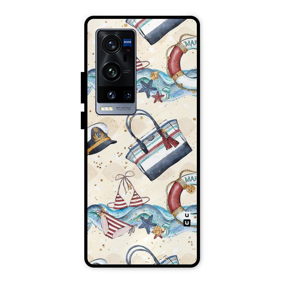 Marine Bag Design Metal Back Case for Vivo X60 Pro Plus