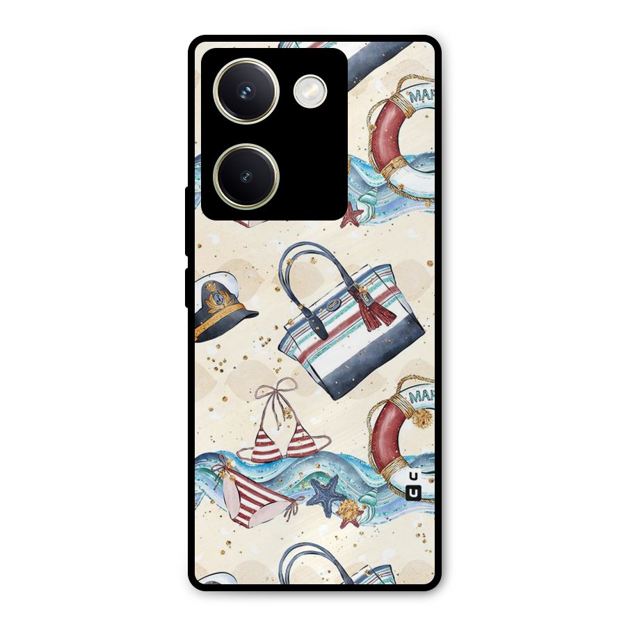 Marine Bag Design Metal Back Case for Vivo Y200 Pro