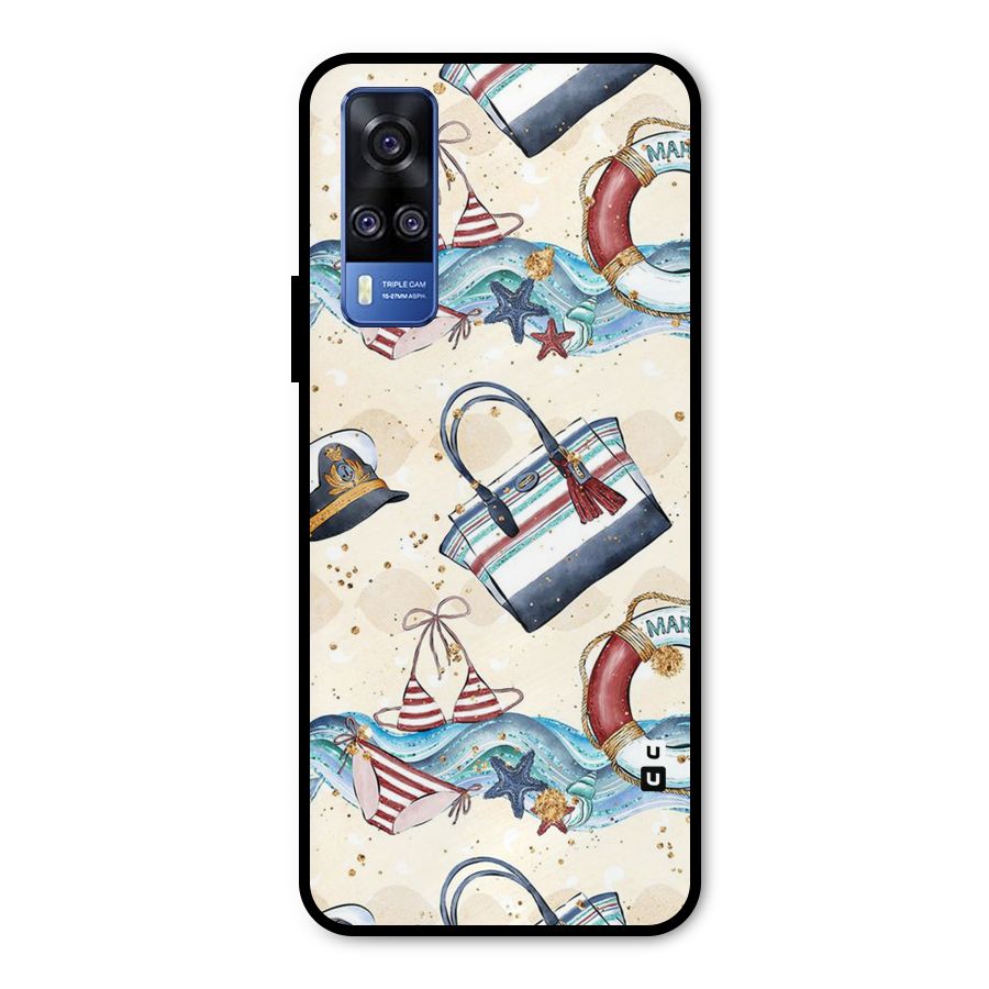 Marine Bag Design Metal Back Case for Vivo Y31
