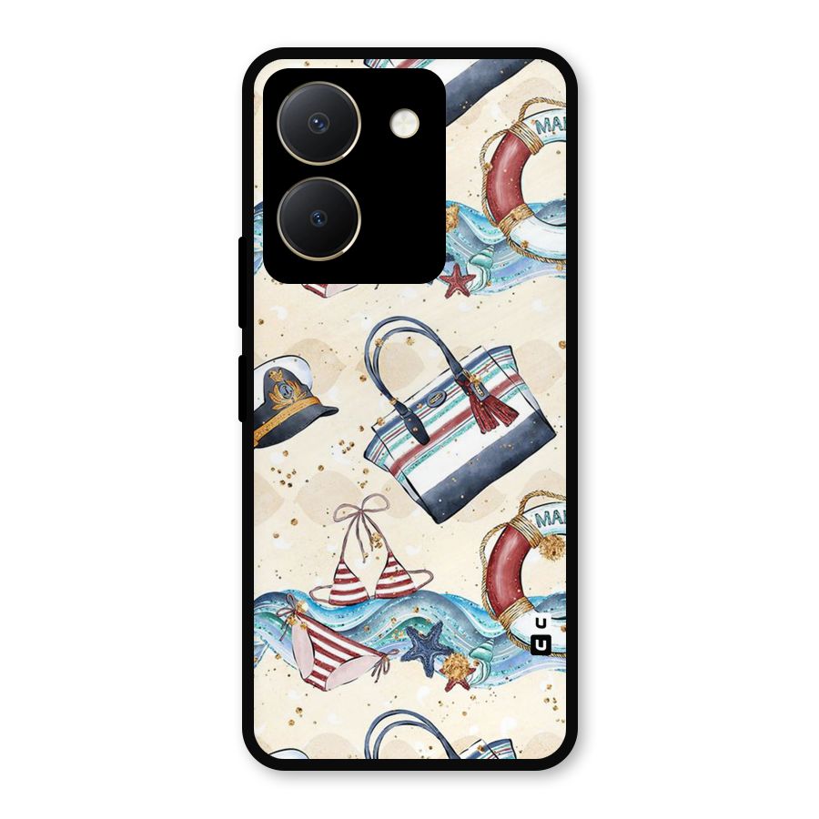 Marine Bag Design Metal Back Case for Vivo Y36