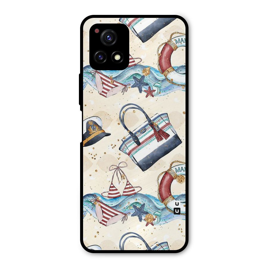 Marine Bag Design Metal Back Case for Vivo Y72 5G