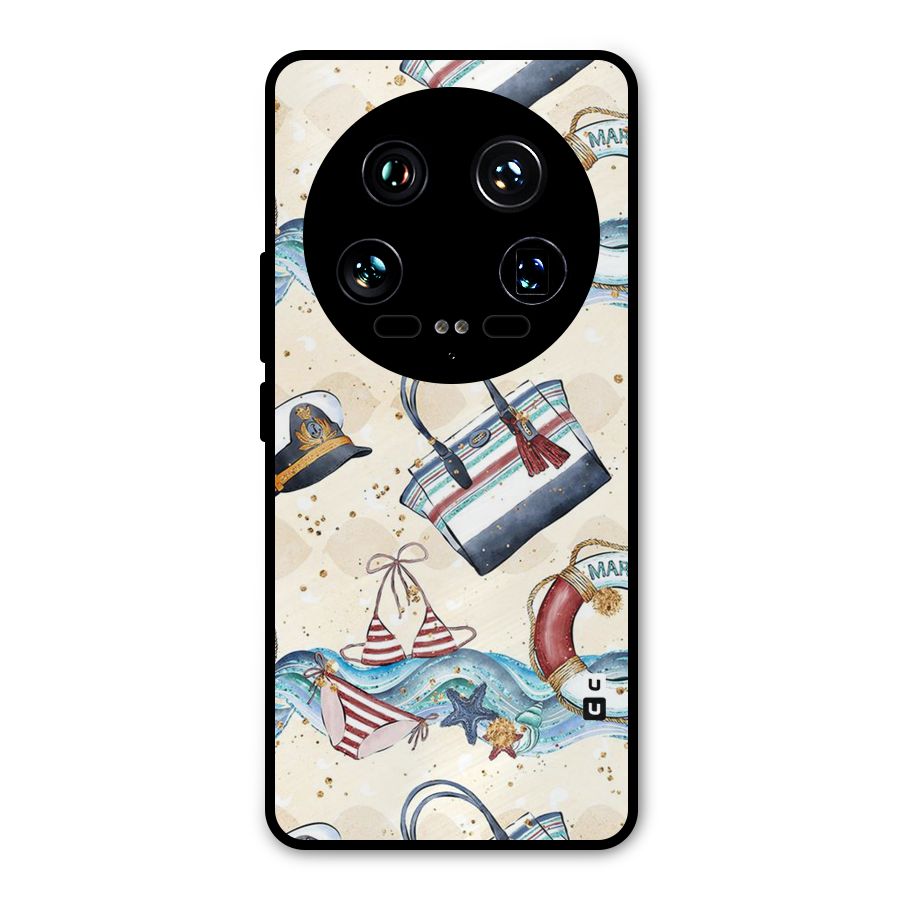 Marine Bag Design Metal Back Case for Xiaomi 14 Ultra