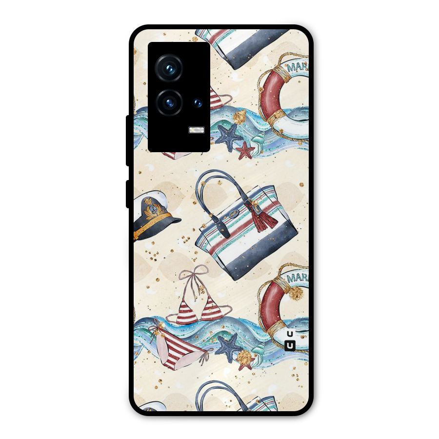 Marine Bag Design Metal Back Case for iQOO 9 5G