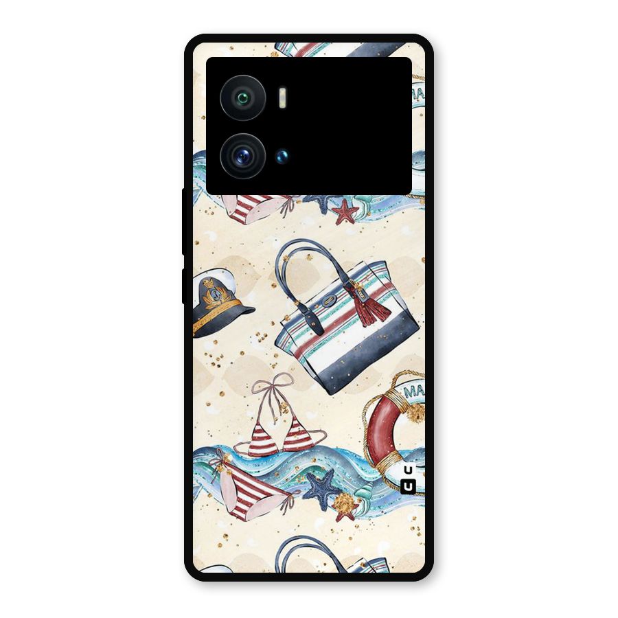 Marine Bag Design Metal Back Case for iQOO 9 Pro