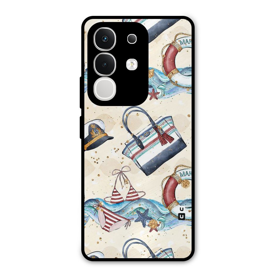 Marine Bag Design Metal Back Case for iQOO Z10x