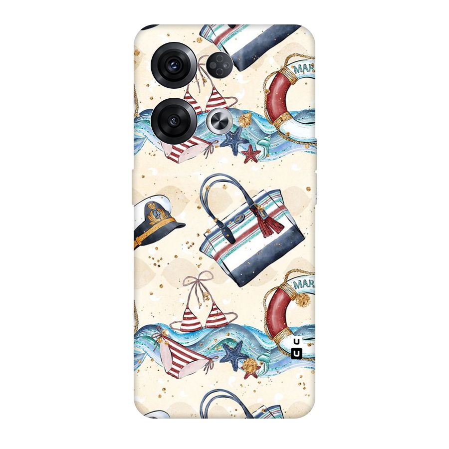 Marine Bag Design Original Polycarbonate Back Case for Oppo Reno8 Pro 5G