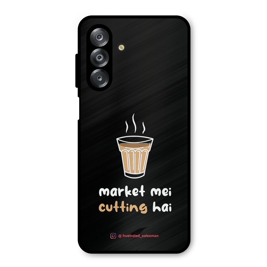Market Mei Cutting Hai Black Metal Back Case for Galaxy A26