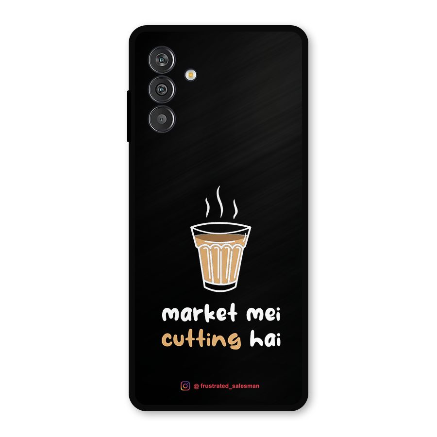 Market Mei Cutting Hai Black Metal Back Case for Galaxy F13