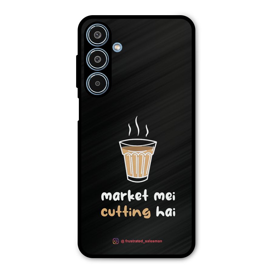 Market Mei Cutting Hai Black Metal Back Case for Galaxy M35