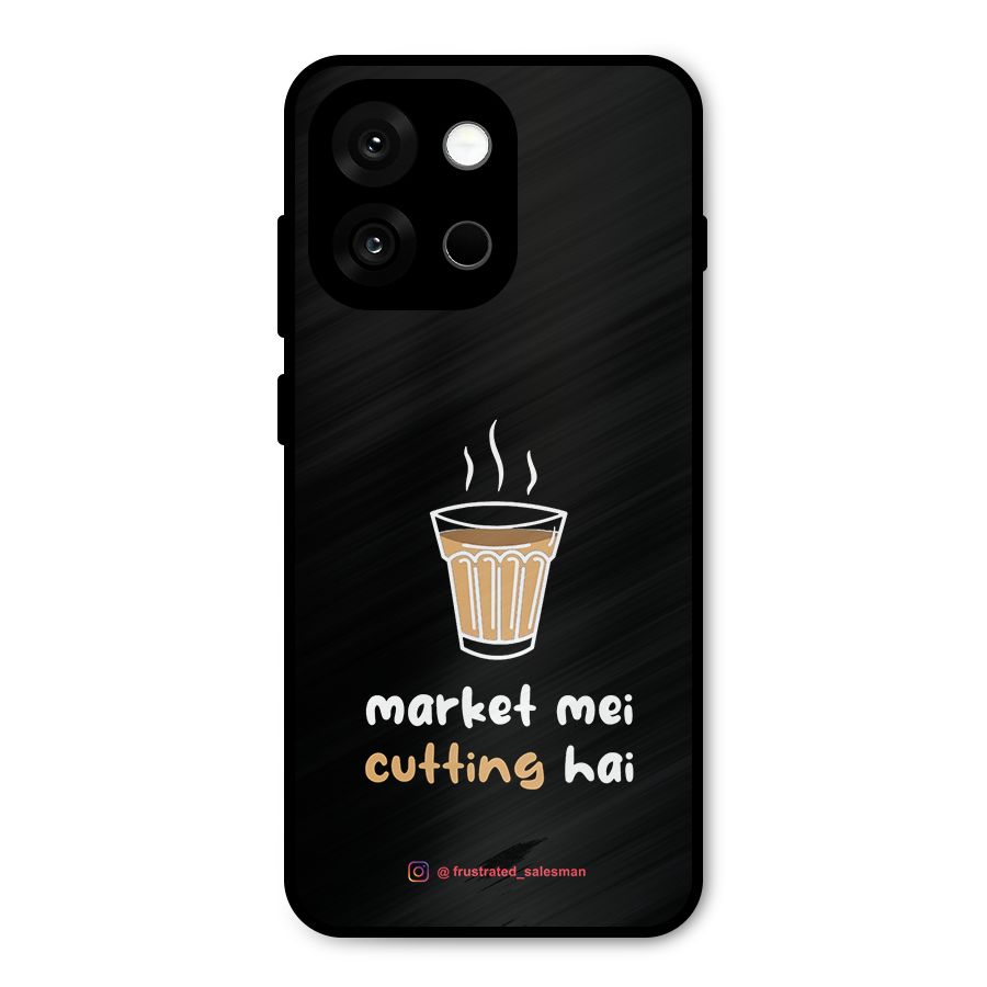 Market Mei Cutting Hai Black Metal Back Case for OnePlus 13s