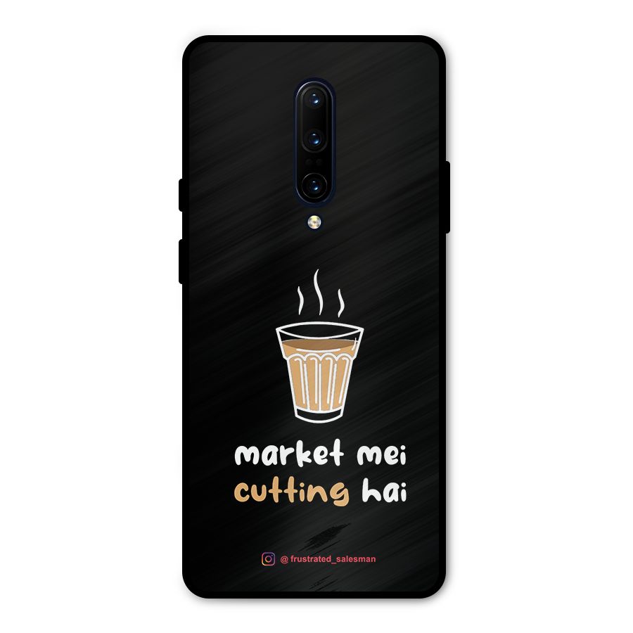 Market Mei Cutting Hai Black Metal Back Case for OnePlus 7 Pro