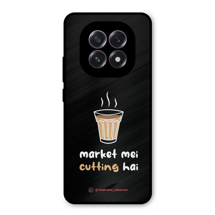 Market Mei Cutting Hai Black Metal Back Case for Oppo F29