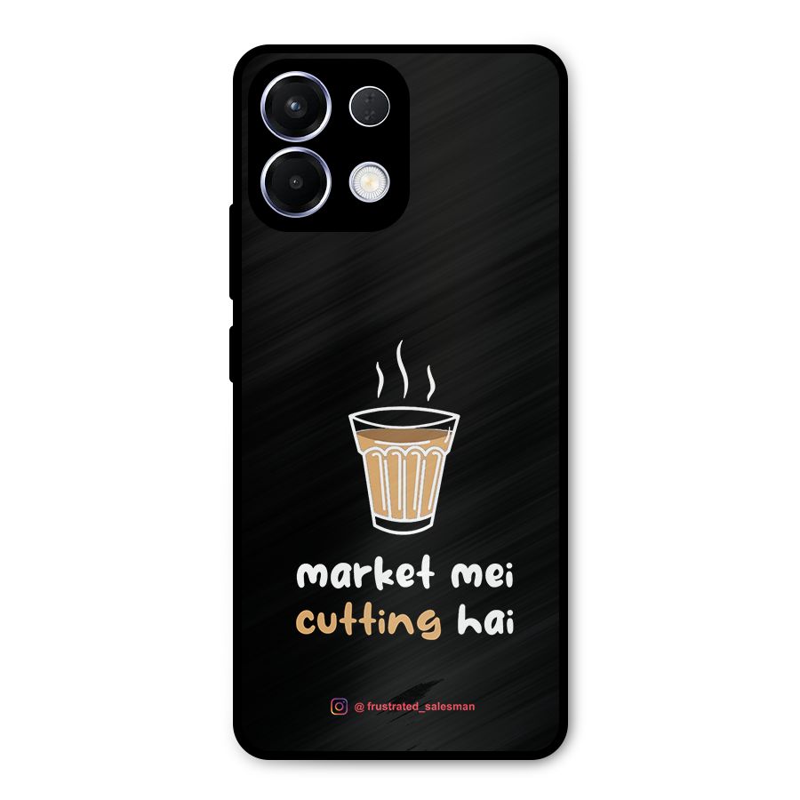 Market Mei Cutting Hai Black Metal Back Case for Oppo K13