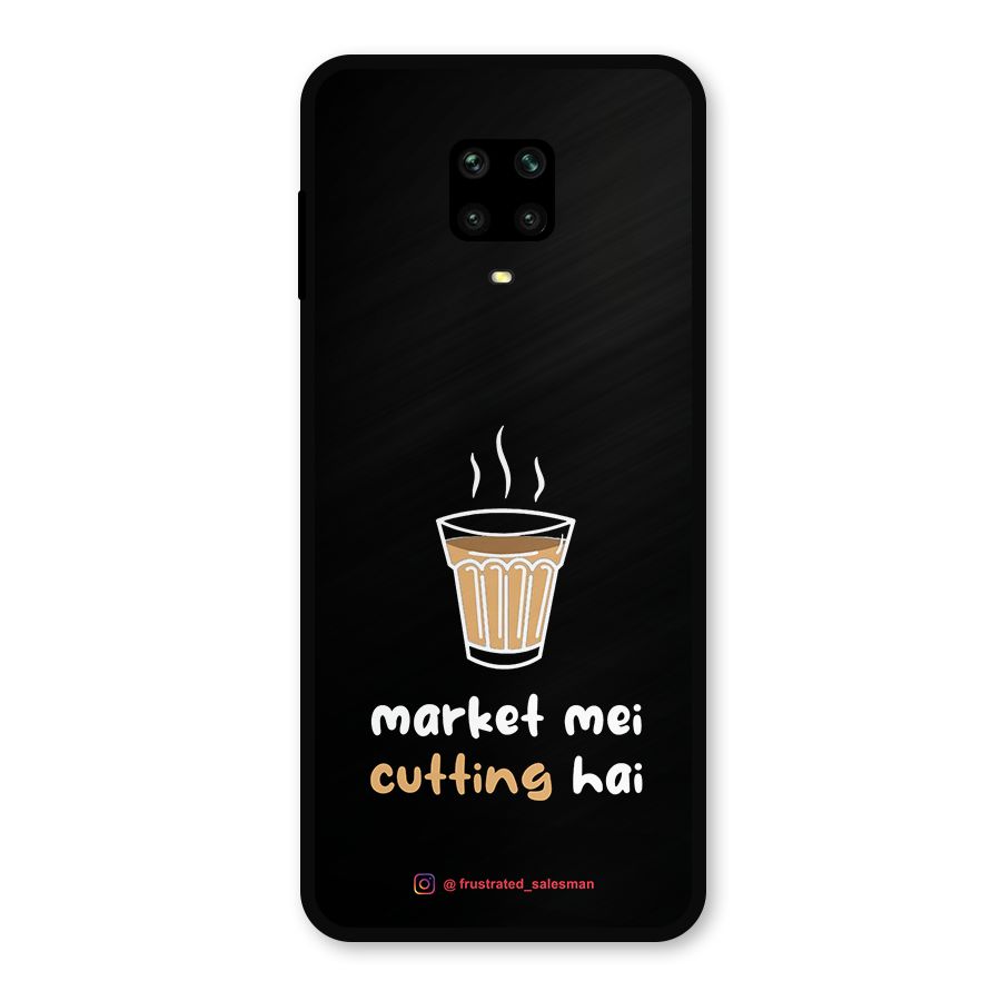 Market Mei Cutting Hai Black Metal Back Case for Poco M2 Pro