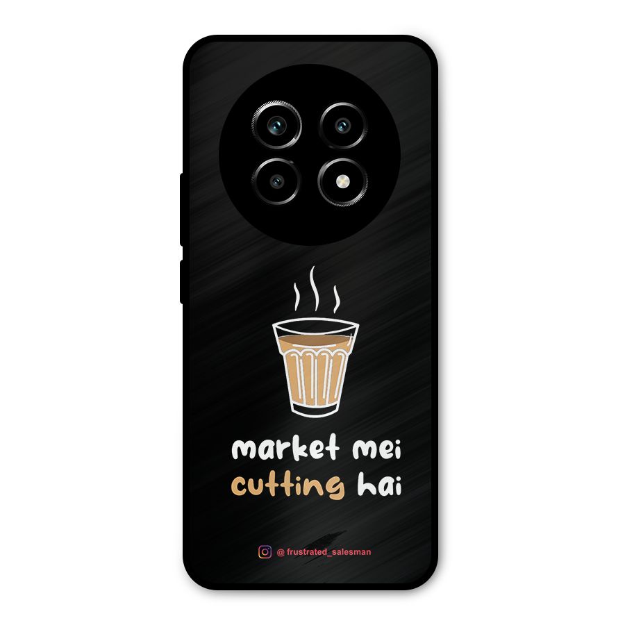 Market Mei Cutting Hai Black Metal Back Case for Realme 13 Pro