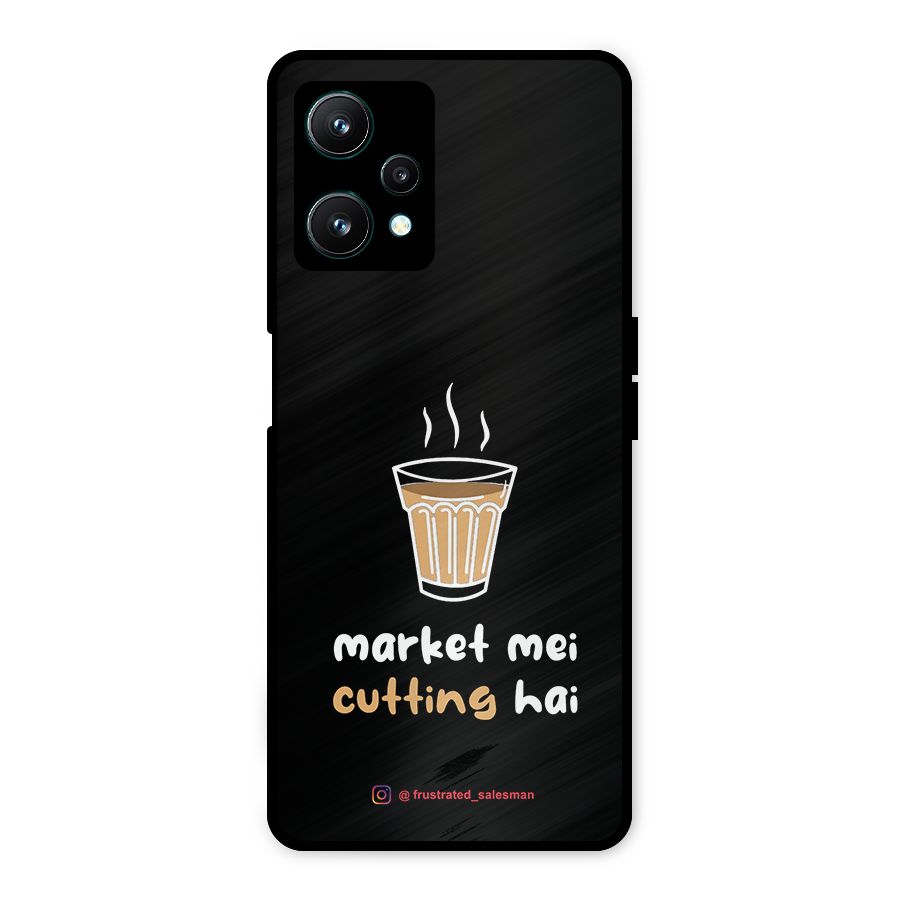 Market Mei Cutting Hai Black Metal Back Case for Realme 9 Pro 5G