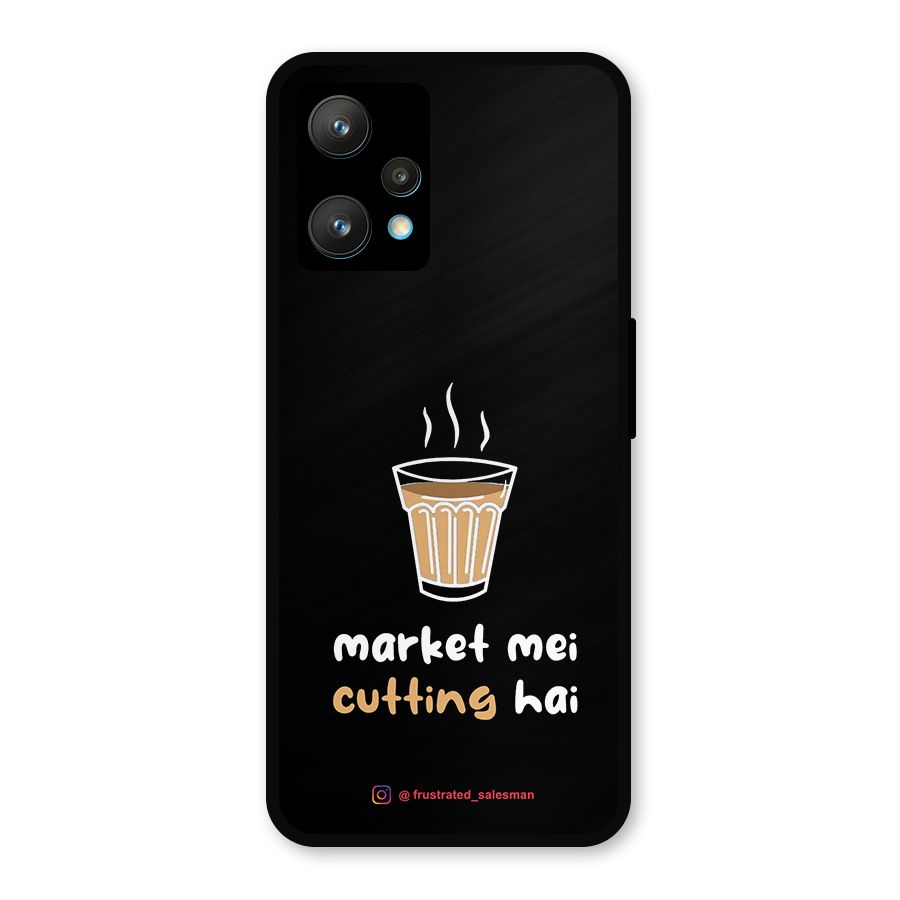 Market Mei Cutting Hai Black Metal Back Case for Realme 9 Pro Plus 5G