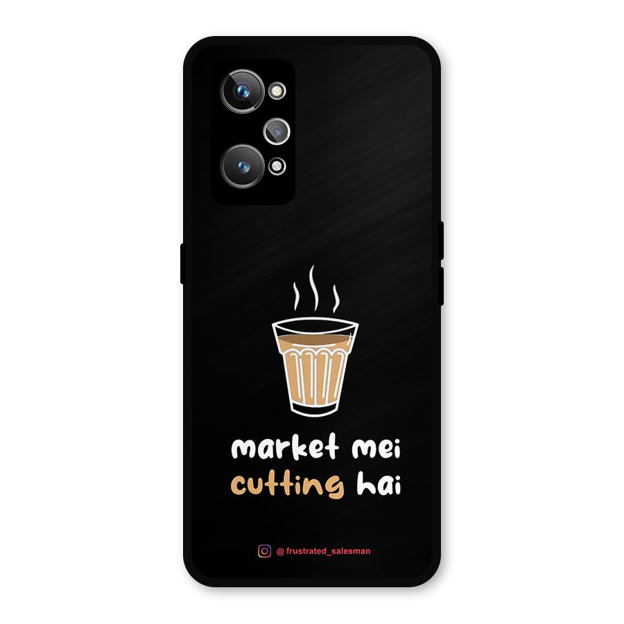 Market Mei Cutting Hai Black Metal Back Case for Realme GT Neo 3T