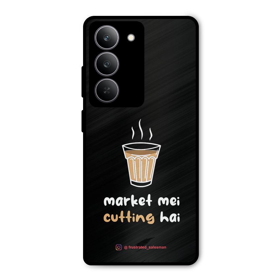 Market Mei Cutting Hai Black Metal Back Case for Realme P3x