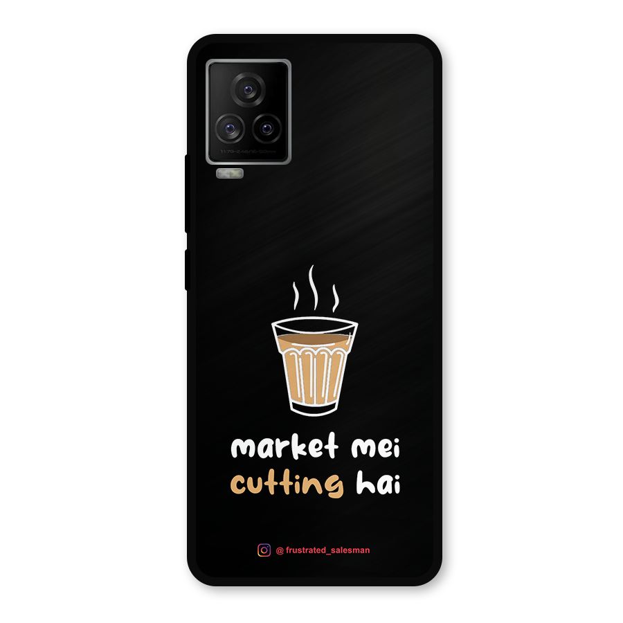 Market Mei Cutting Hai Black Metal Back Case for iQOO 7 Legend 5G
