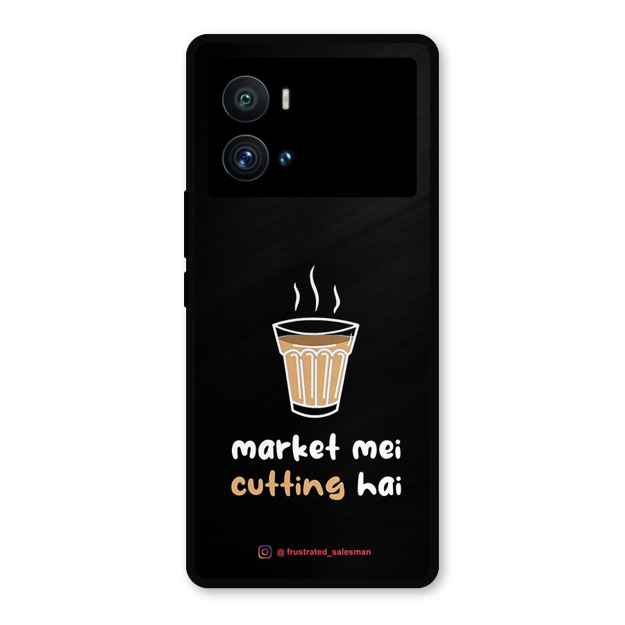 Market Mei Cutting Hai Black Metal Back Case for iQOO 9 Pro