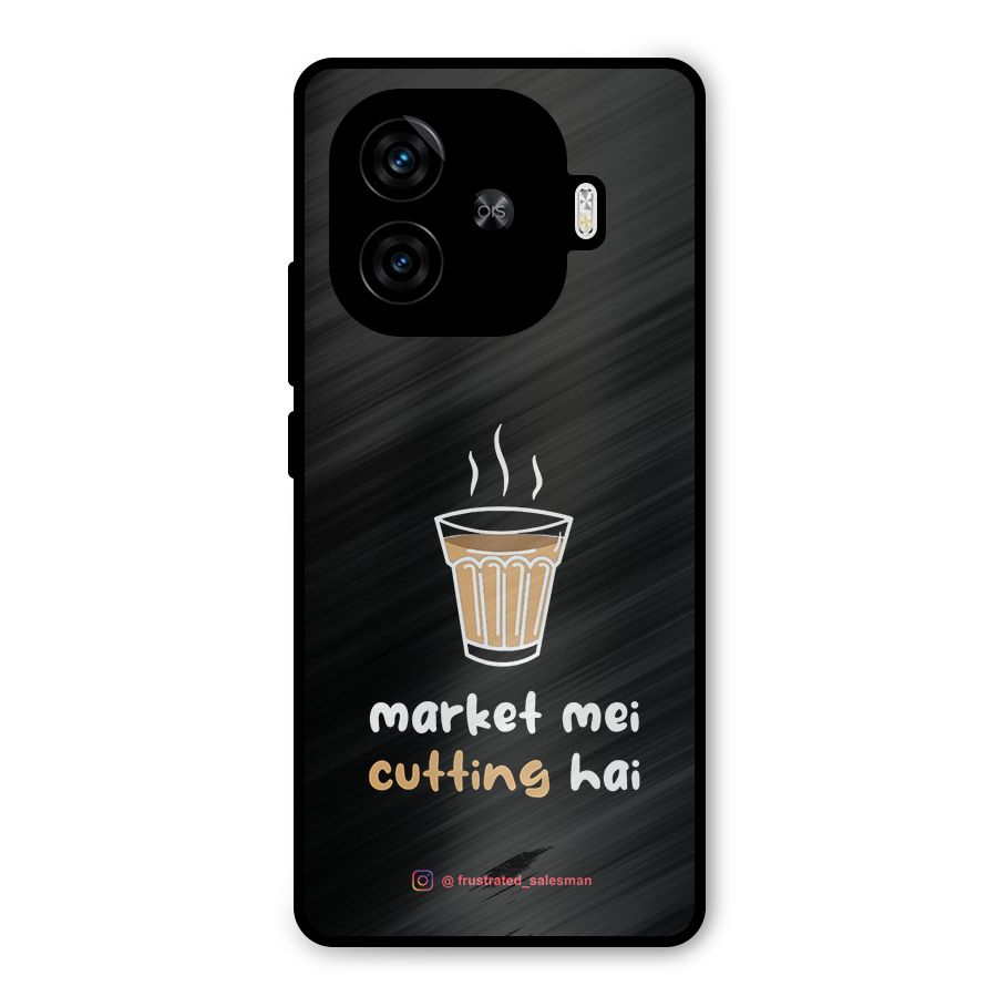 Market Mei Cutting Hai Black Metal Back Case for iQOO Neo 10R