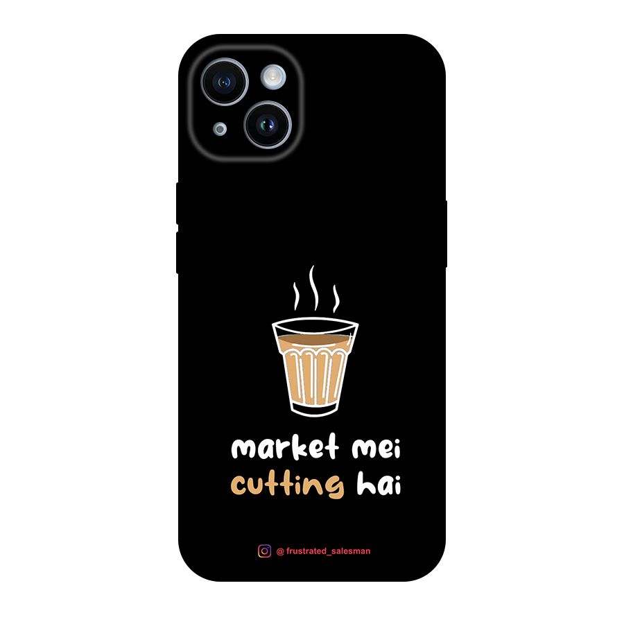 Market Mei Cutting Hai Black Original Polycarbonate Back Case for iPhone 14