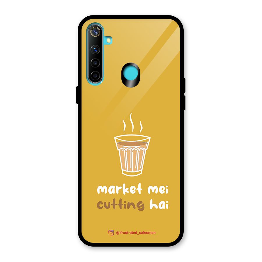 Market Mei Cutting Hai Mustard Yellow Glass Back Case for Realme Narzo 10
